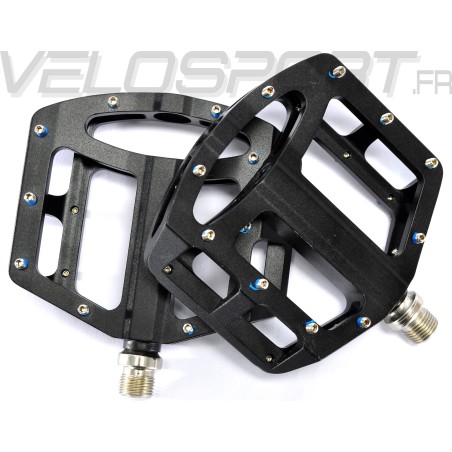 Paire de pédales plates VTT